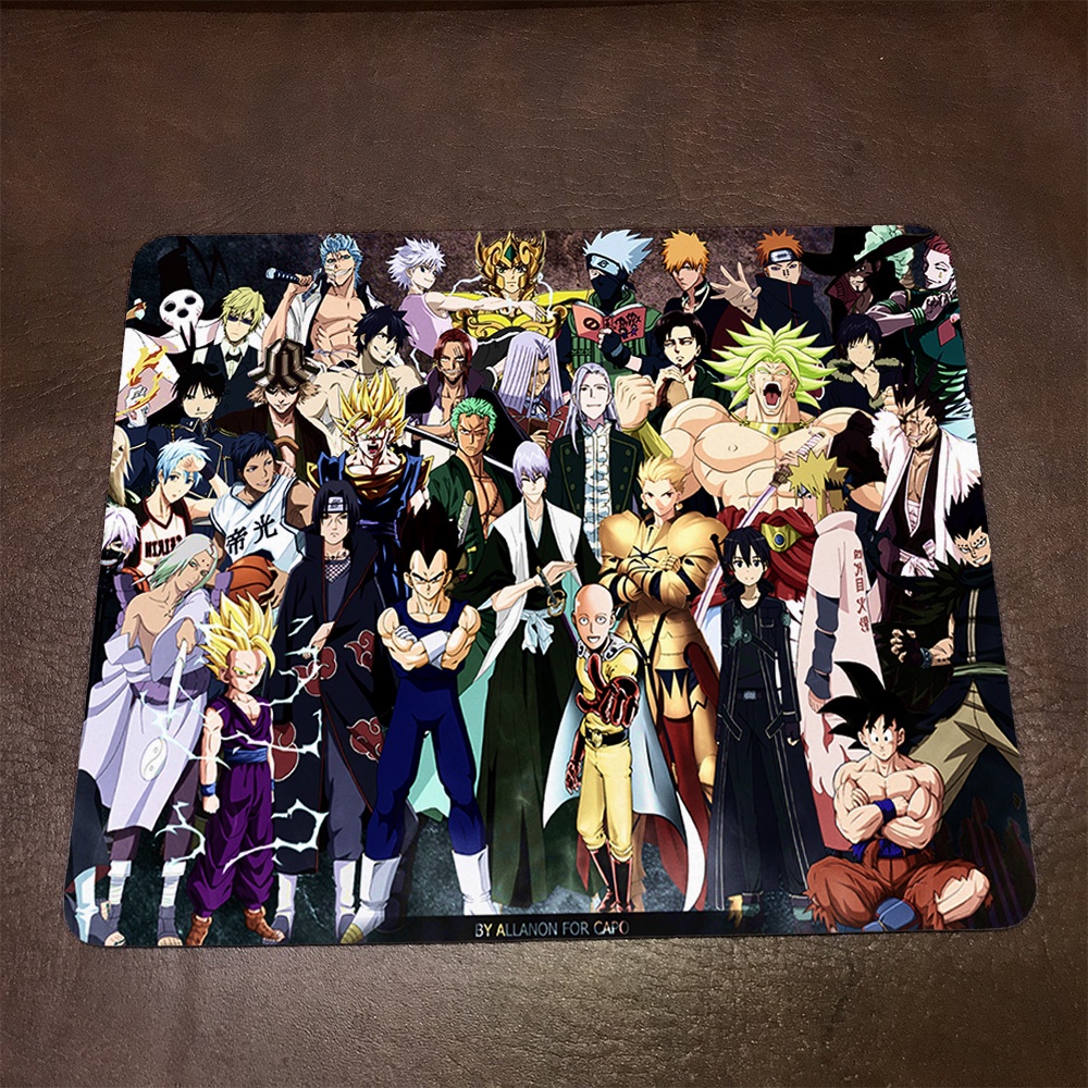 Lót chuột máy tính Anime Crossover Wallpapers 1 Mousepad cao su êm ái. Nhận in theo yêu cầu