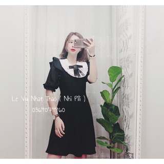 Đầm tiểu thư phối tay voan lụa