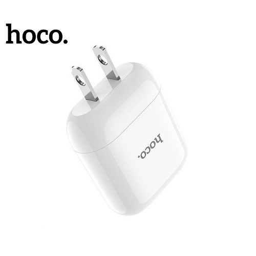 Củ sạc 1 cổng Hoco HK2 chất liệu nhựa ABS có khả năng chống cháy tốt