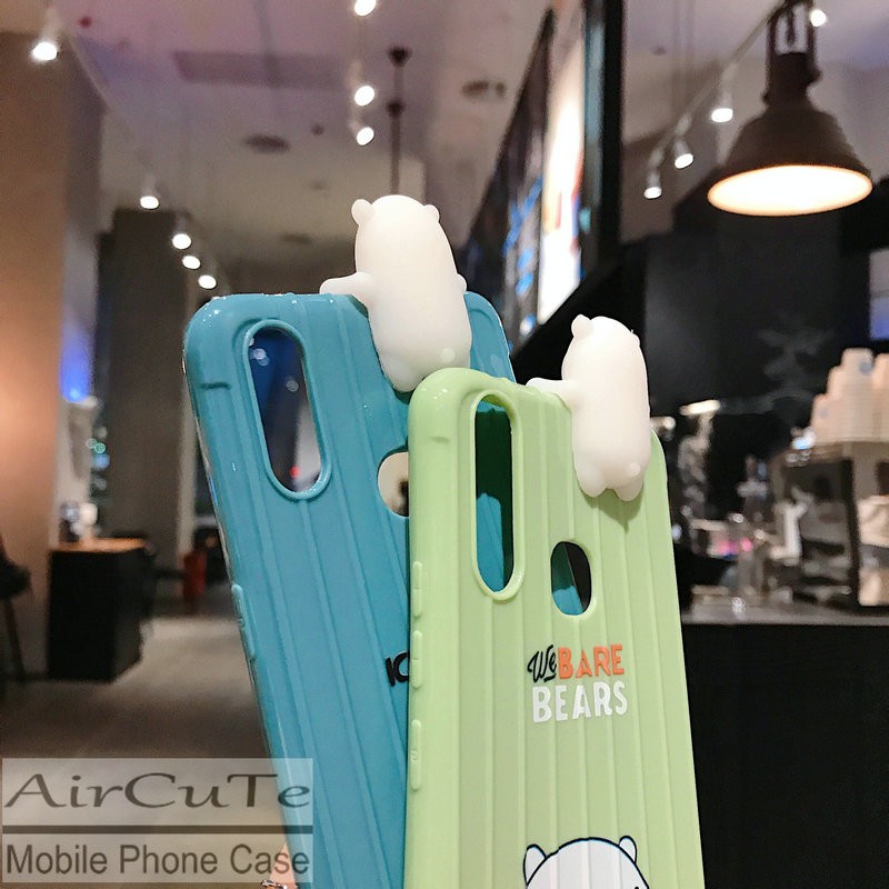 Ốp lưng OPPO A53 A93 A15 A15S A52 A92 A31 A12 A9 A7 A5 A5S A3S A1K F1s F9 Realme 5 5i 5s C3 C2 C1 2020 3D Trunk Cute Bear soft TPU Case/MYP | BigBuy360 - bigbuy360.vn
