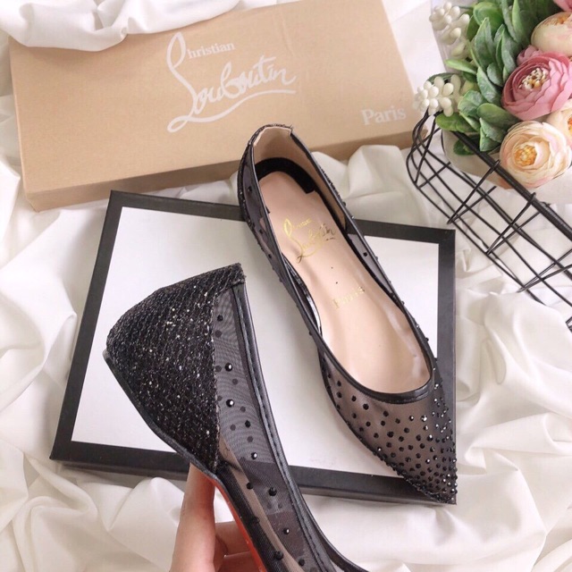 🆘 Bệt Lou.bou.tin Lưới Đính Đá. Fullbox