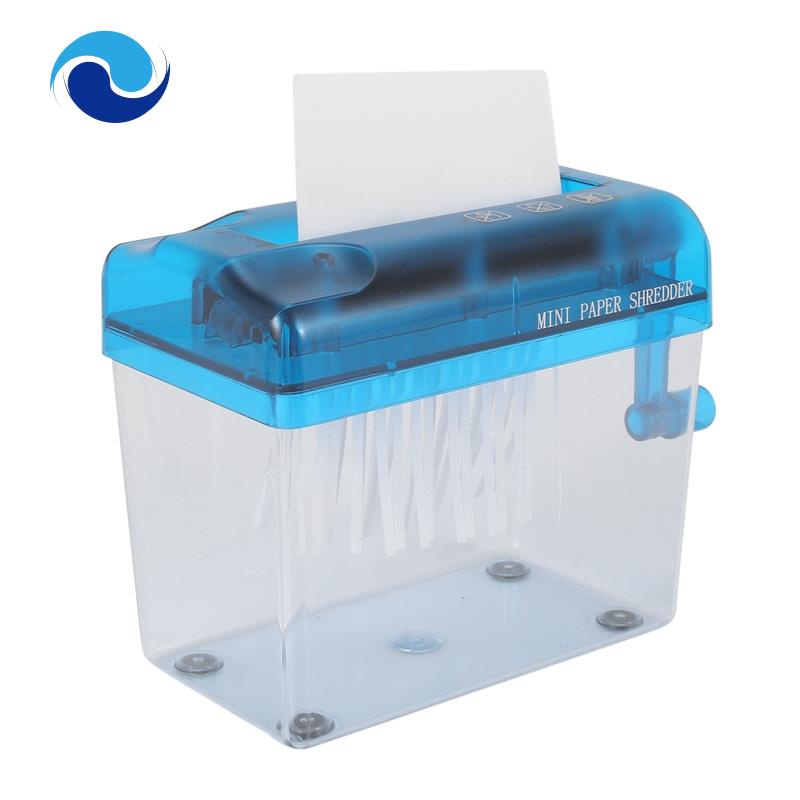 Máy nghiền giấy mini màu xanh dương