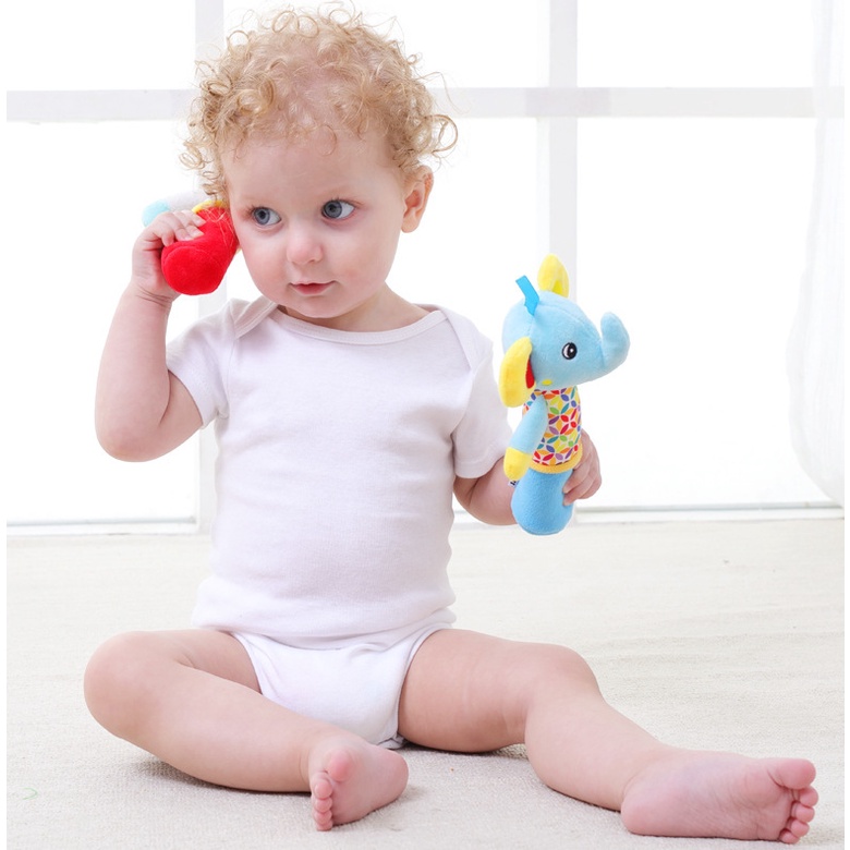 Đồ Chơi Nhồi Bông Hình Hoạt Hình Dành Cho Bé 0-6 Tuổi