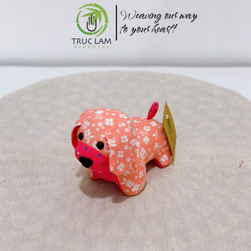 Đồ Chơi Cho Bé Thú Nhồi Bông Mini Hình Con Chó Lùn Bông Gòn Cao Cấp Trúc Lâm Handmade