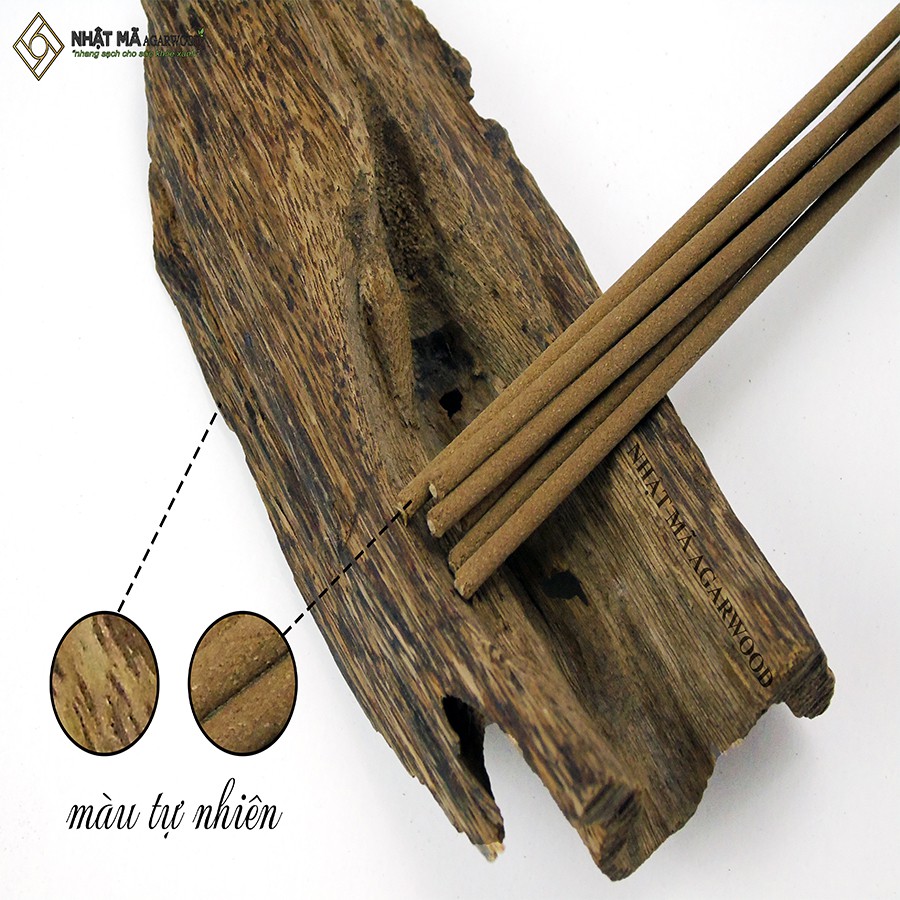 Nhang trầm hương, nhang trầm sạch - Nhật Mã Agarwood - Loại 1 -  Hương thơm ngọt, dễ chịu ,an toàn cho sức khỏe