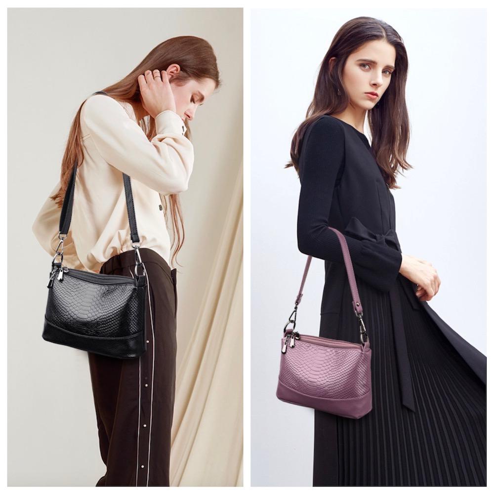 Túi Xách Da Cá Sấu Mềm Nhiều Ngăn Thời Trang Cho Phụ Nữ Trung Niên 2022