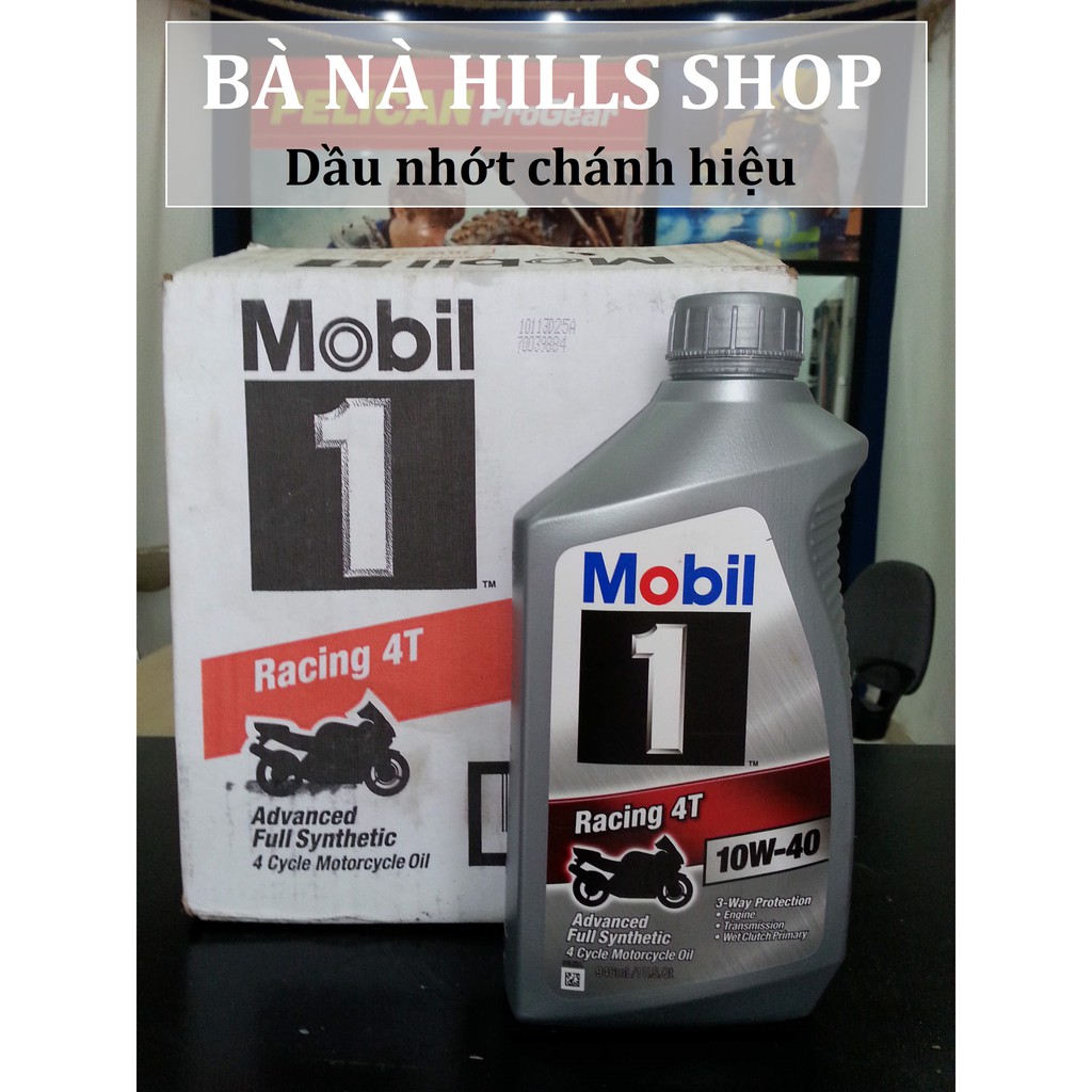 [Free Ship] Nhớt Mobil 1 Racing 4T 10W40 1L dành cho xe số và xe phân khối lớn