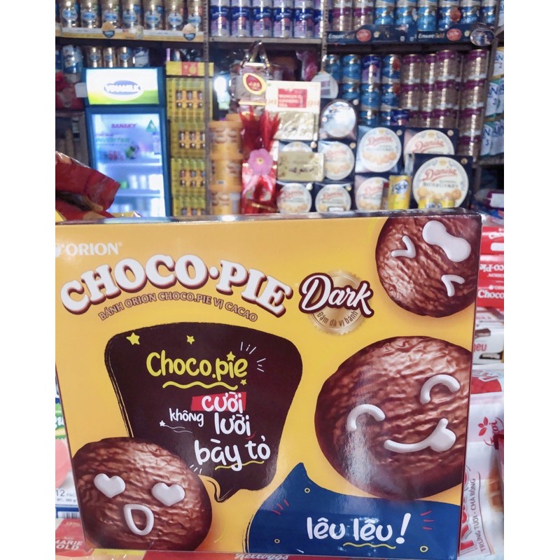 Bánh ChocoPie Orion Dark Sôcôla 12 gói