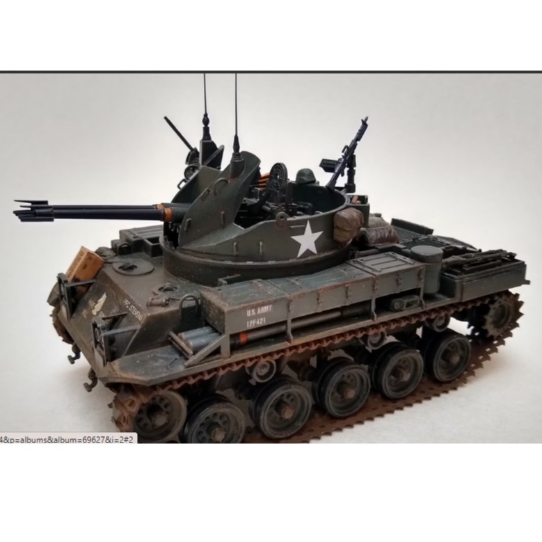 MÔ HÌNH LẮP RÁP XE TĂNG Hoa Kỳ 1/35 SCALE U.S. SELF-PROPELLED A.A. M42 DUSTER (W/3 FIGURES) TAMIYA 35161