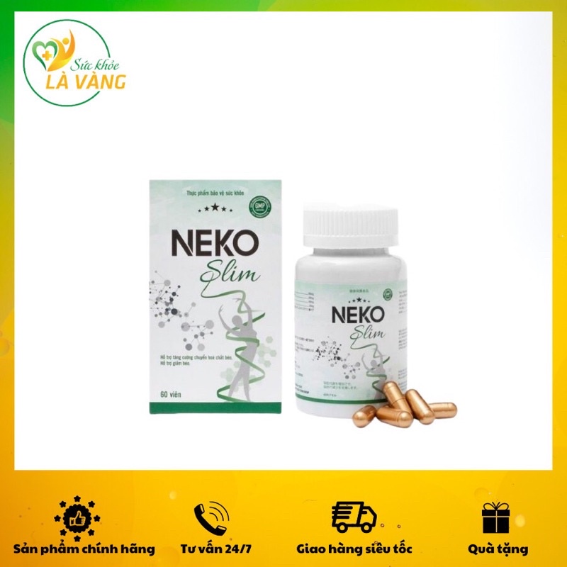 Viên Uống Giảm Cân NEKO SLIM Giảm cân nhanh cấp tốc an toàn detox thảo mộc