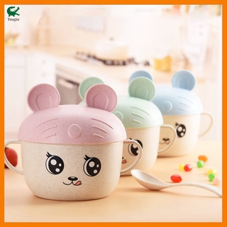 Set 2 Bát Ăn 450ml Thông Minh Bằng Lúa Mạch An Toàn Cho Bé