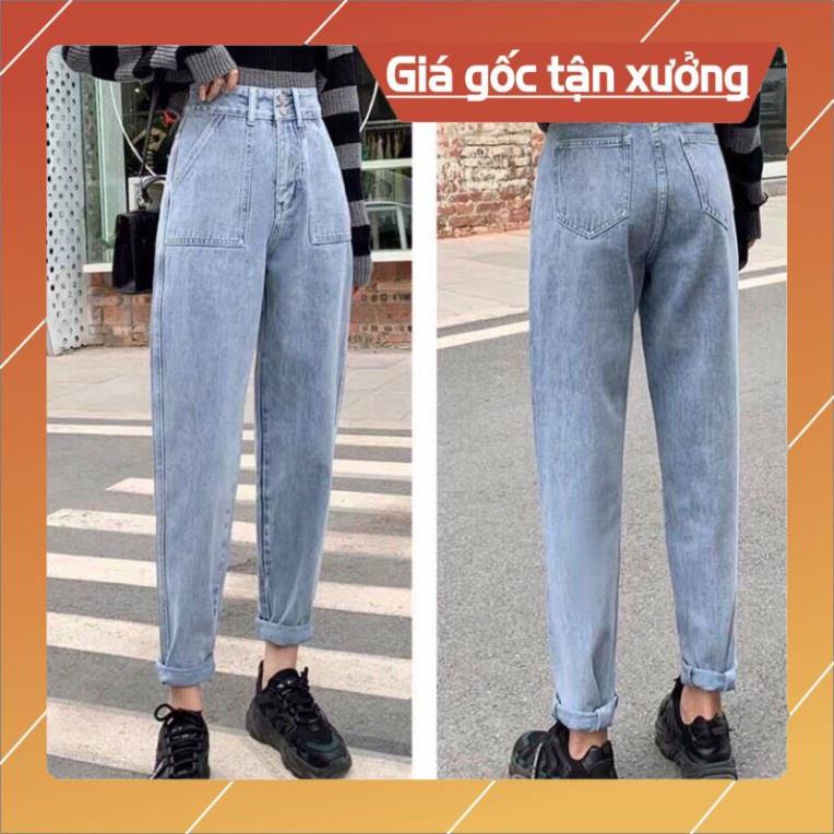 Khuyến mại Quần bò baggy nữ quần jean baggy nữ quần jeans nữ lưng cao chất liệu bò cao cấp - HAPONO-J004 huyenjean | BigBuy360 - bigbuy360.vn