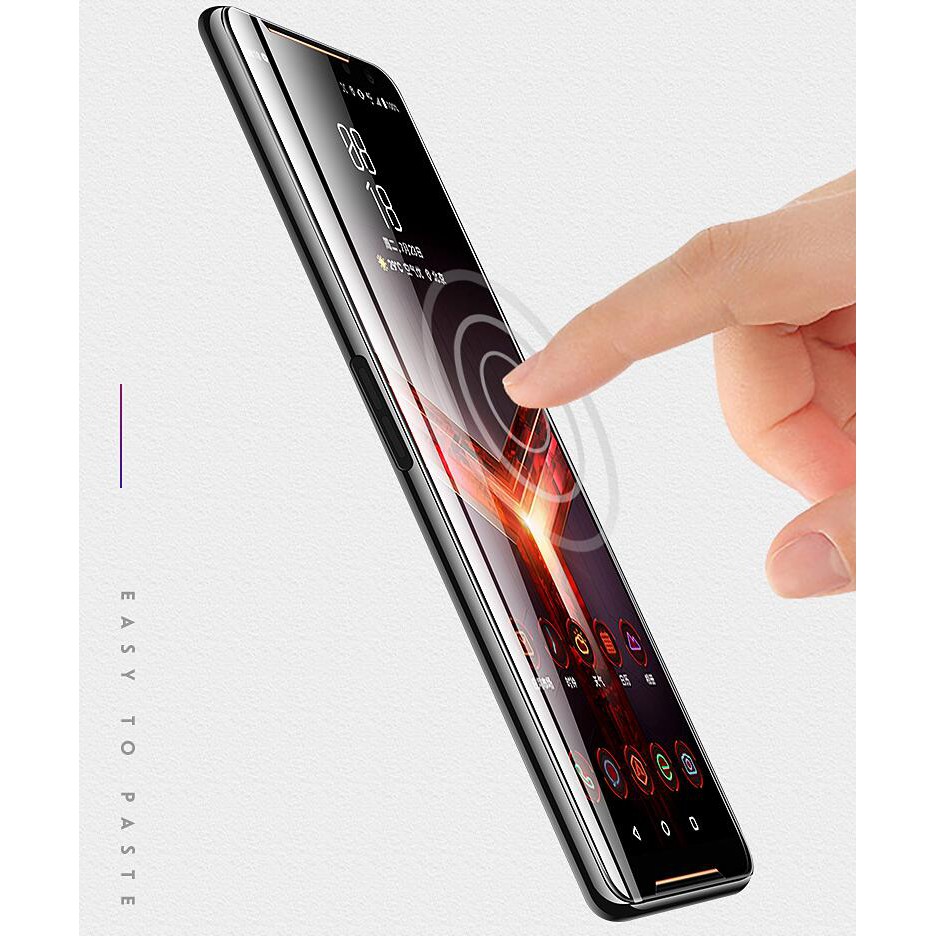 Kính cường lực 9H 2.5D viền đen bảo vệ toàn màn hình cho điện thoại ASUS ROG 2 3 5 ROG Phone II III 5 Pro 5 Ultimate