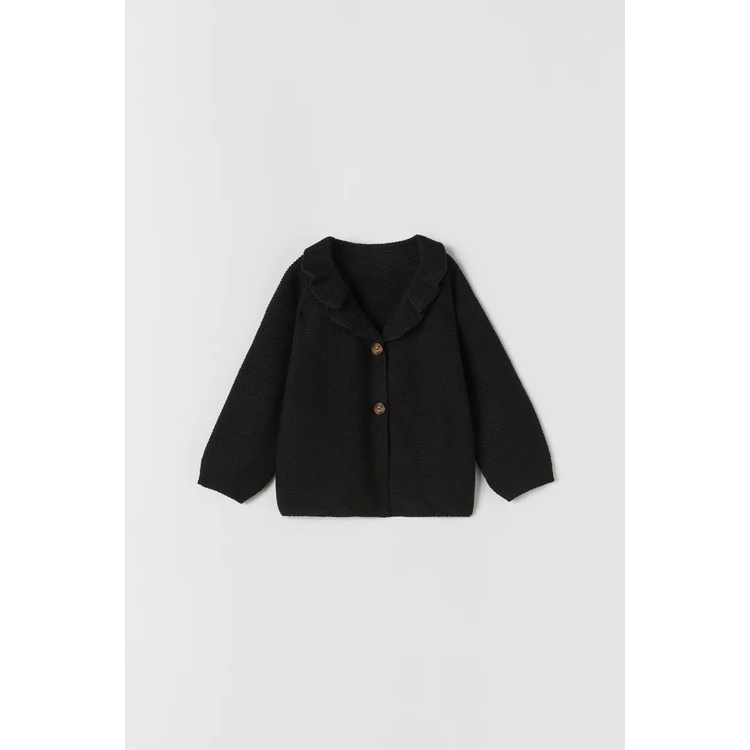Cardigan len ZR cổ bèo trơn 3 màu BG