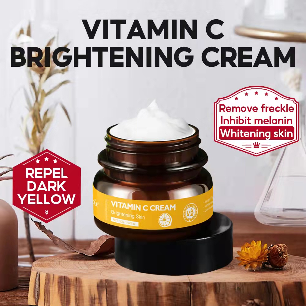 Kem dưỡng da VIBRANT GLAMOUR chứa vitamin c dưỡng ẩm dịu nhẹ làm trắng xóa tàn nhang cho da 30g