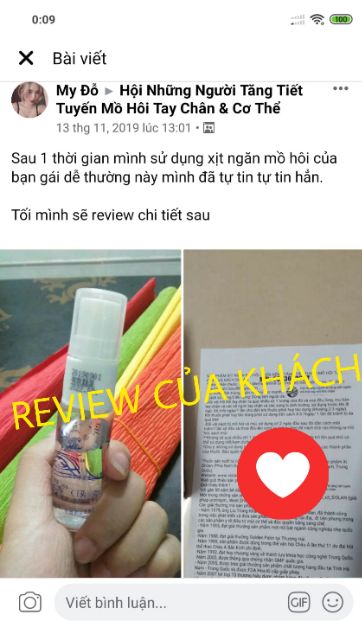 XỊT NGĂN MỒ HÔI TAY CHÂN MỒ HÔI NÁCH NỘI ĐỊA TRUNG QUỐC (COMBO 2 SIZE KHÁCH TỈNH FREESHIP ĐƠN HÀNG 250.000Đ)