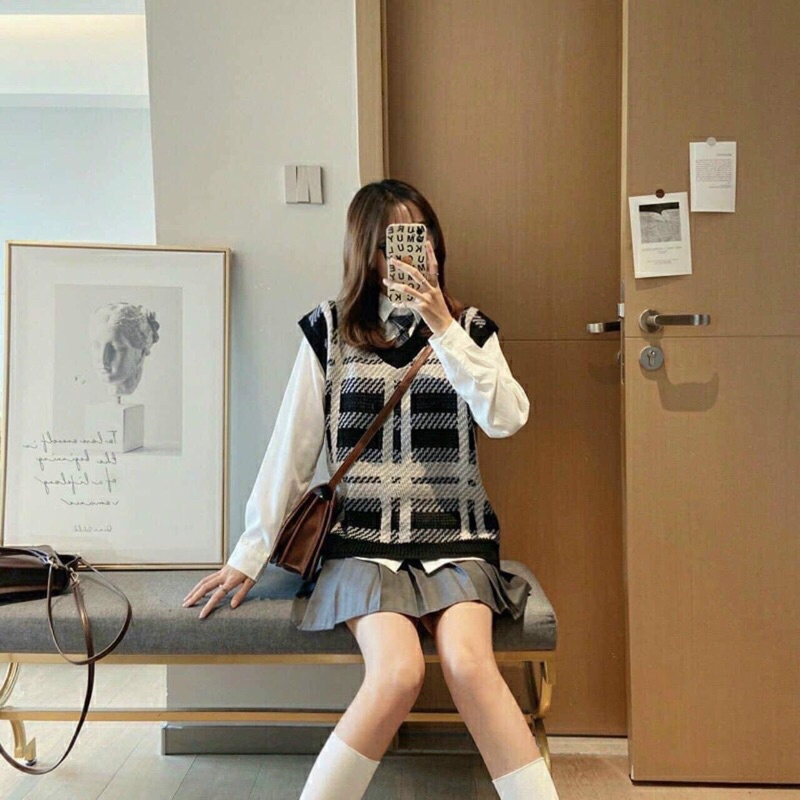 ÁO GILE KẺ Ô RESTOCK HÓT HÍT