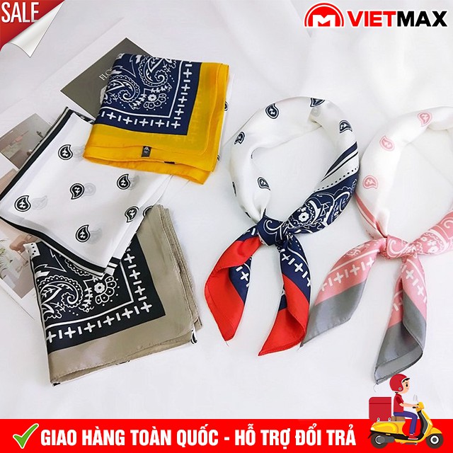 💎 Khăn Turban Lụa Satin Buộc Tóc, Quàng Cổ, Đội Đầu, Quấn Túi Xách, Làm Thắt Lưng Đa Năng (70x70cm)