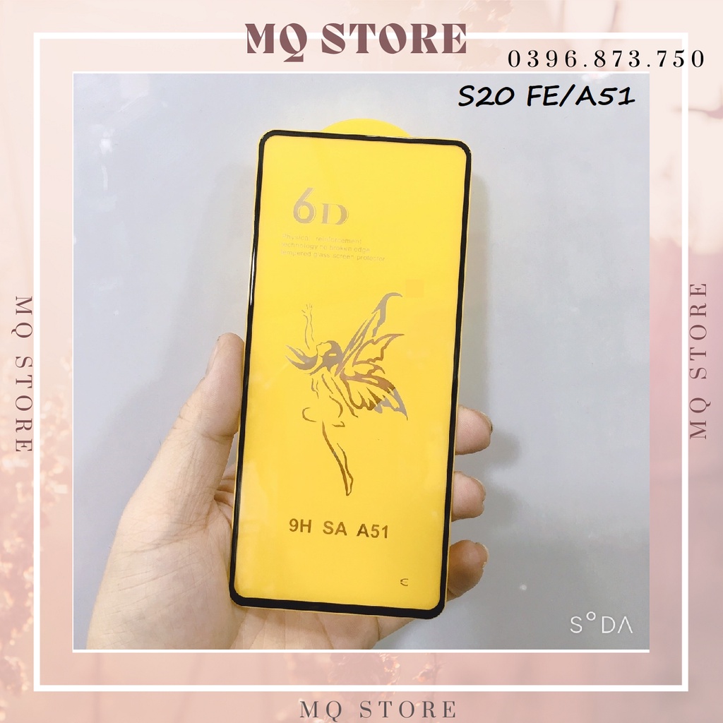 Kính cường lực Samsung S20 FE full màn hình 6D thiên thần cao cấp, hàng chuẫn