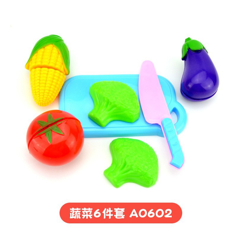 Set 6/8/12/15/18/24 trái cây nhựa đồ chơi dành cho bé