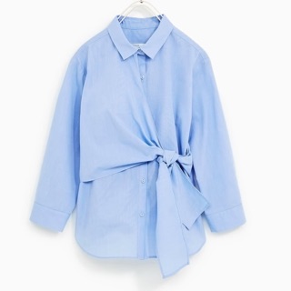 [order]Sơ mi buộc vạt ngang eo