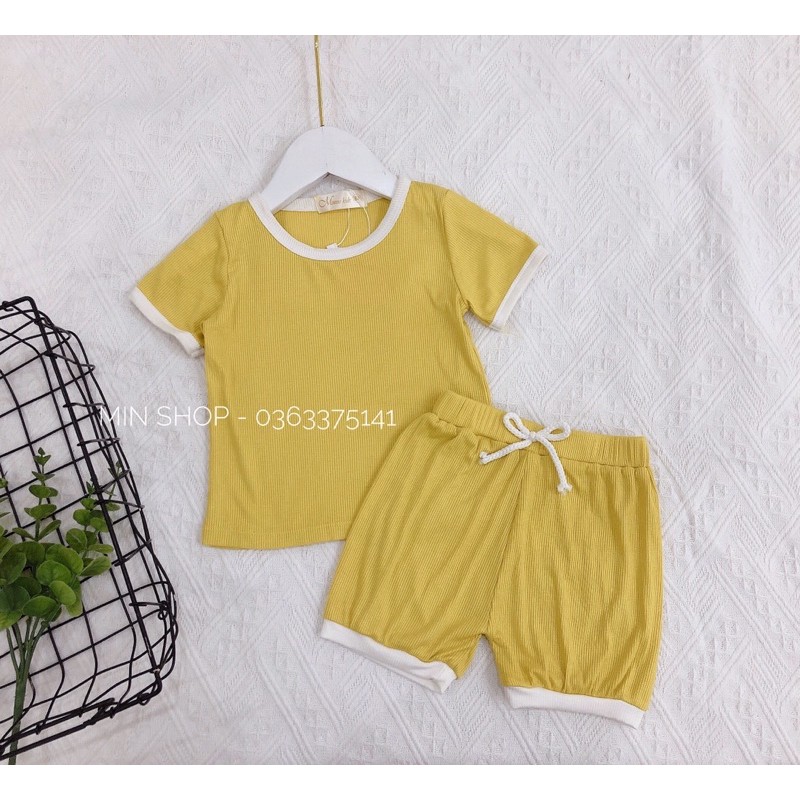 Bộ cotton vải mát cho bé 8-20kg hàng đẹp (chọn màu)