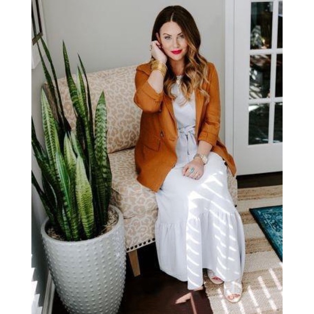 Áo khoác blazer vải đũi bay bay không đứng form VNXK có BIGSIZE