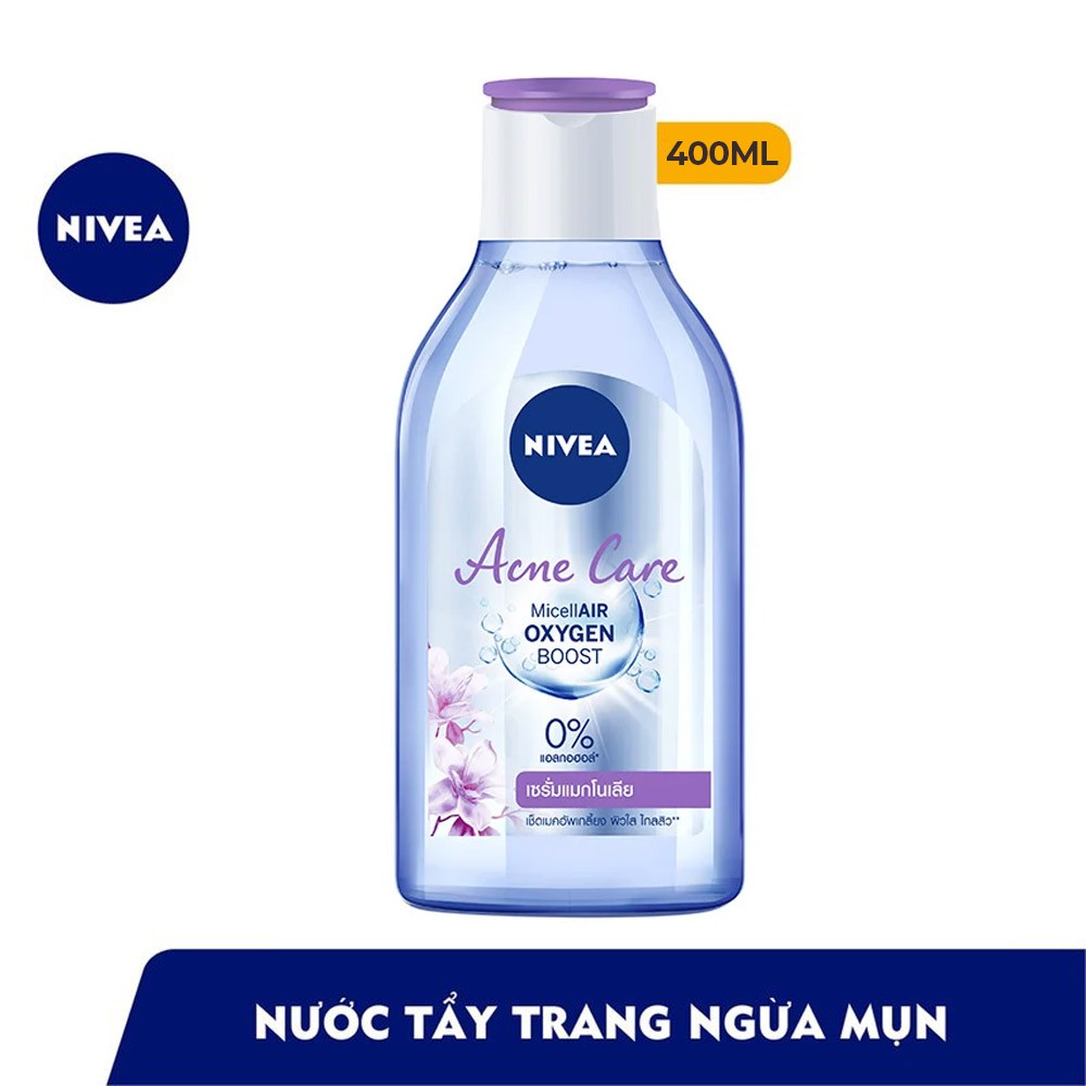 Nước tẩy trang Nivea micellair oxygen boots làm sạch mềm mịn