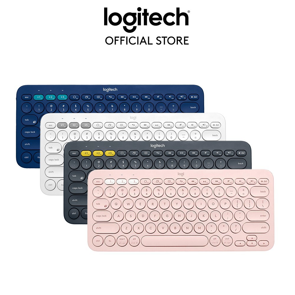 Bàn phím Bluetooth Logitech K380 Multi-Device - Kết nối Bluetooth cùng lúc 3 thiết bị, Thiết kế mỏng nhẹ ( Màu Xám )