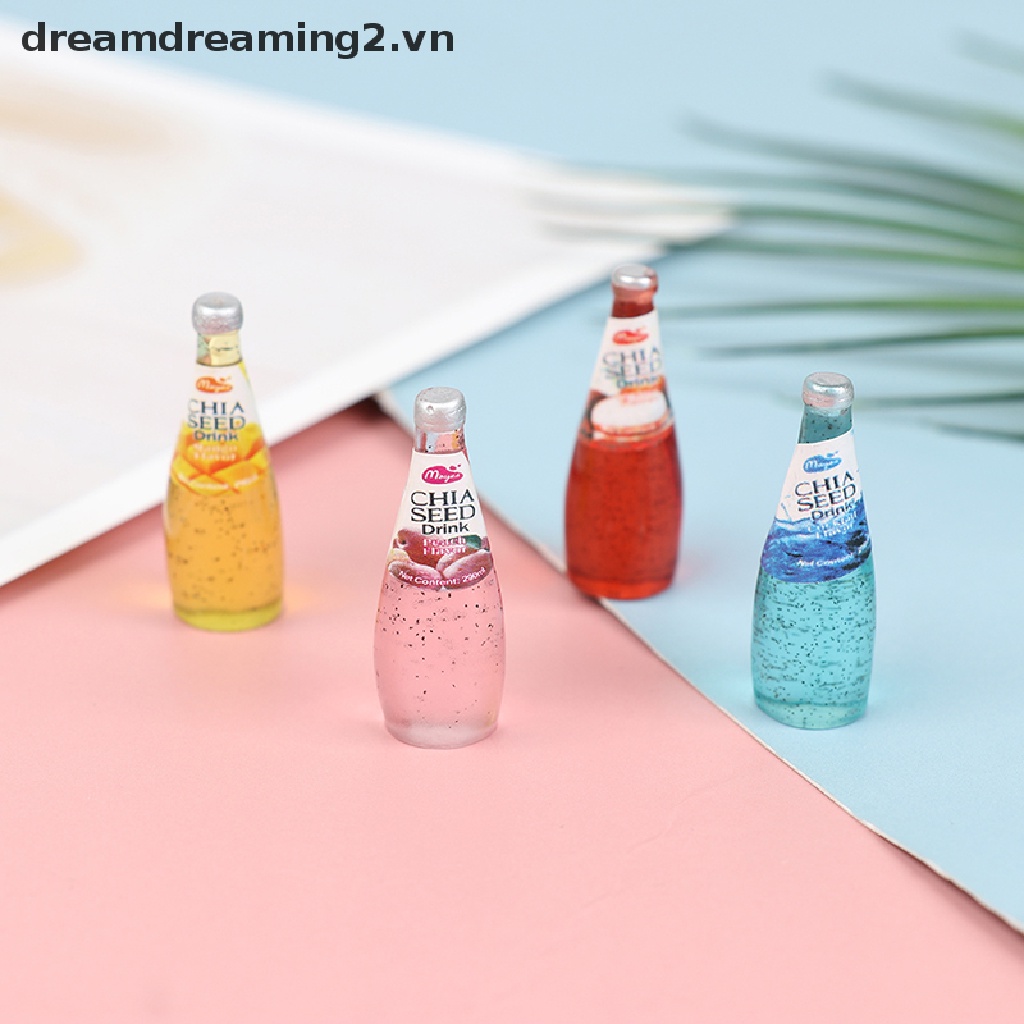 Bộ 10 Bình Nước Ngọt mini Tỉ Lệ 1: 12 Trang Trí Nhà Búp Bê