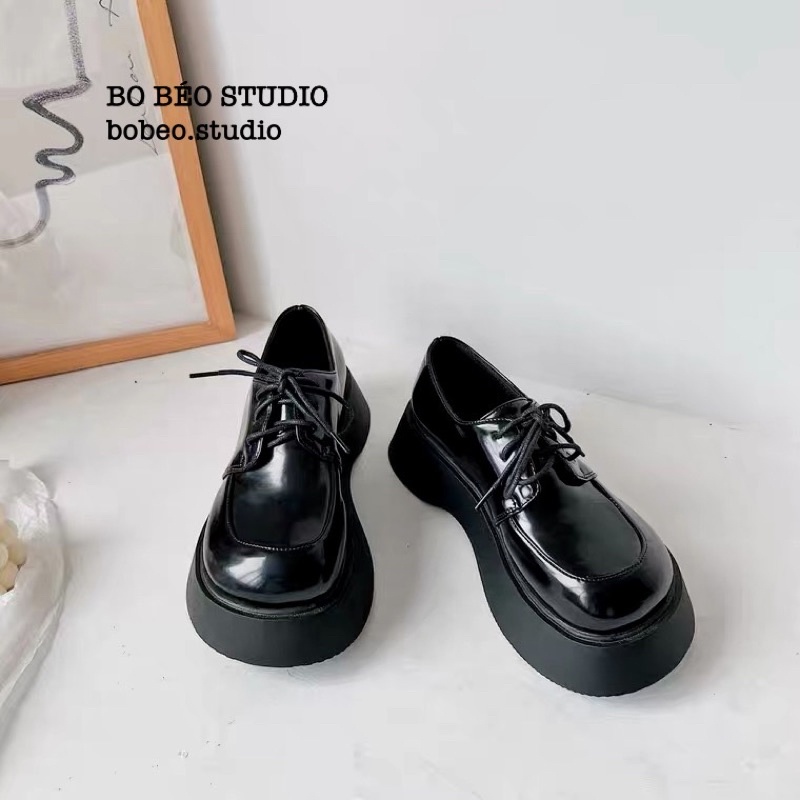 (HÀNG CÓ SẴN - ẢNH THẬT SHOP CHỤP) GIÀY ĐẾ BẰNG ULZZANG OXFORD ĐẾ MÓNG BÁNH MÌ - BABY OXFORD SHOES