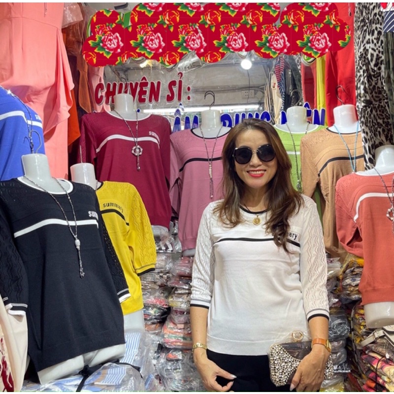 ÁO THUN LEN MÔNG TƠ GHI HÀNG QC