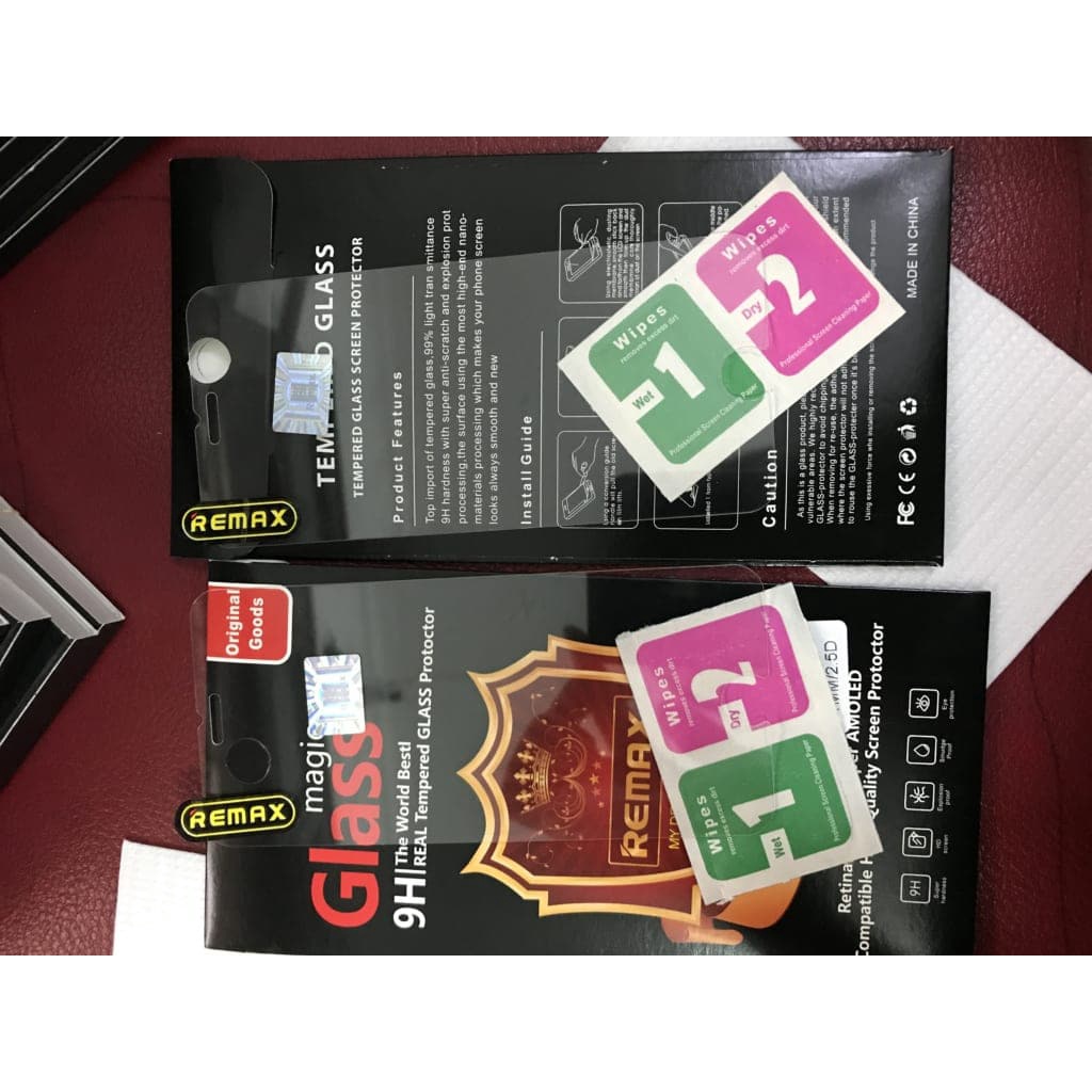 Kính Cường Lực Mỏng 0,1mm Chính Hãng Remax dành cho iPhone 6 —> Pro Max, chống xước, trống va đập dùng cho Iphone