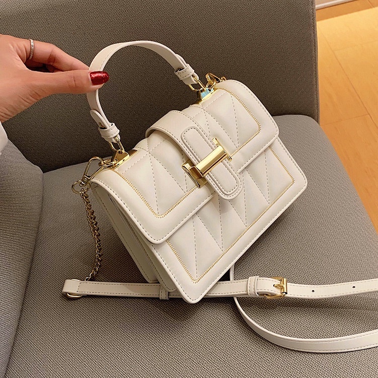 Túi xách nữ đeo chéo dáng vuông da mềm đi chơi phong cách Hàn Quốc sang chảnh lịch sự CV33