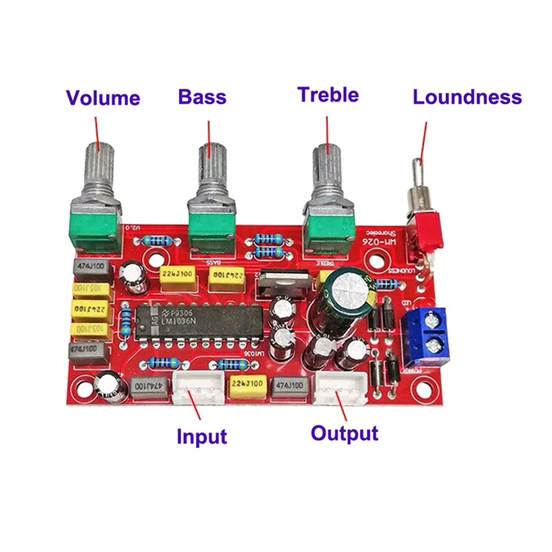 Bảng Mạch Khuếch Đại Âm Thanh Lm1036 Op-Amp Hifi Chuyên Dụng