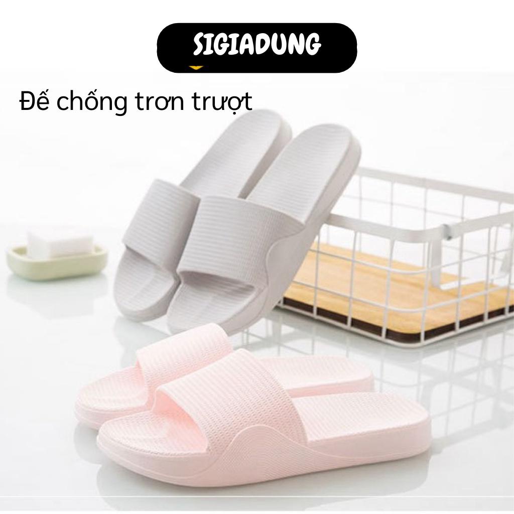 [SGD] Dép Đi Trong Nhà - Dép Quai Ngang Kẻ Sọc Chữ O Nam Nữ Mang Trong Văn Phòng, Spa 7778