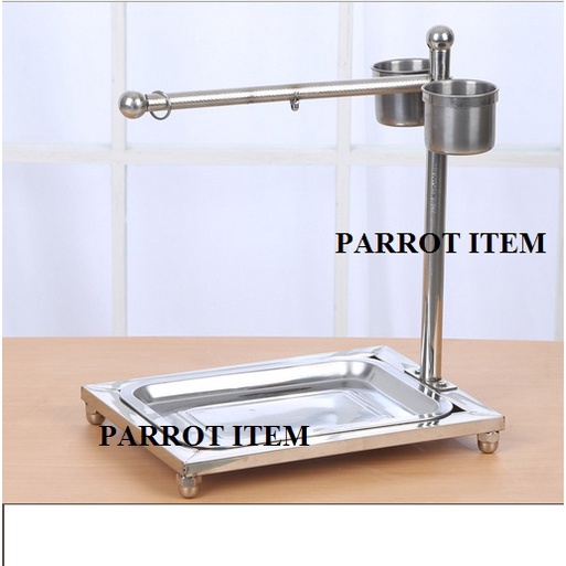 CẦU ĐỨNG 1 BÊN INOX CAO CẤP CHO CÁC DÒNG VẸT LB,COCK,SUN,XÍCH,XÁM,COCKATOO,HAHN,RING,GREENCHECK...