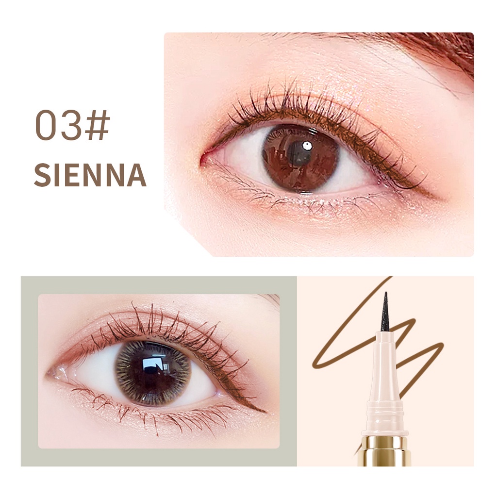 Bút kẻ mắt nước 6 màu tùy chọn chống thấm nước lâu trôi