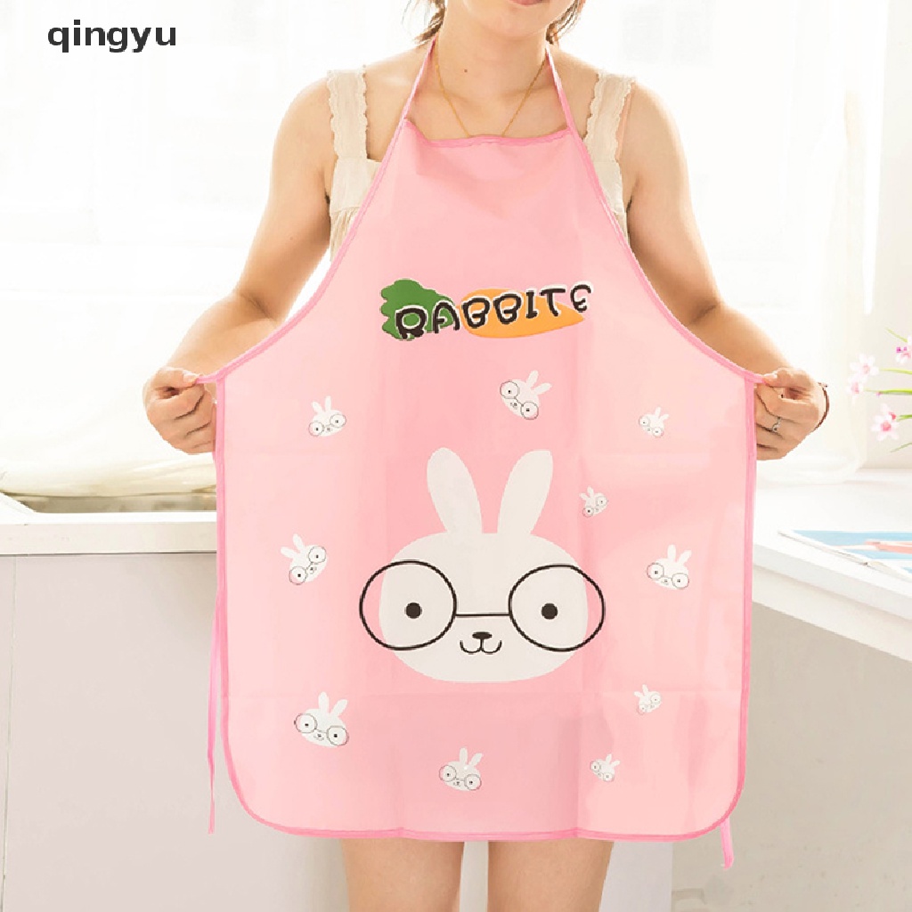 Tạp Dề Chống Thấm Nước In Họa Tiết Hoạt Hình Dễ Thương Dành Cho Nữ