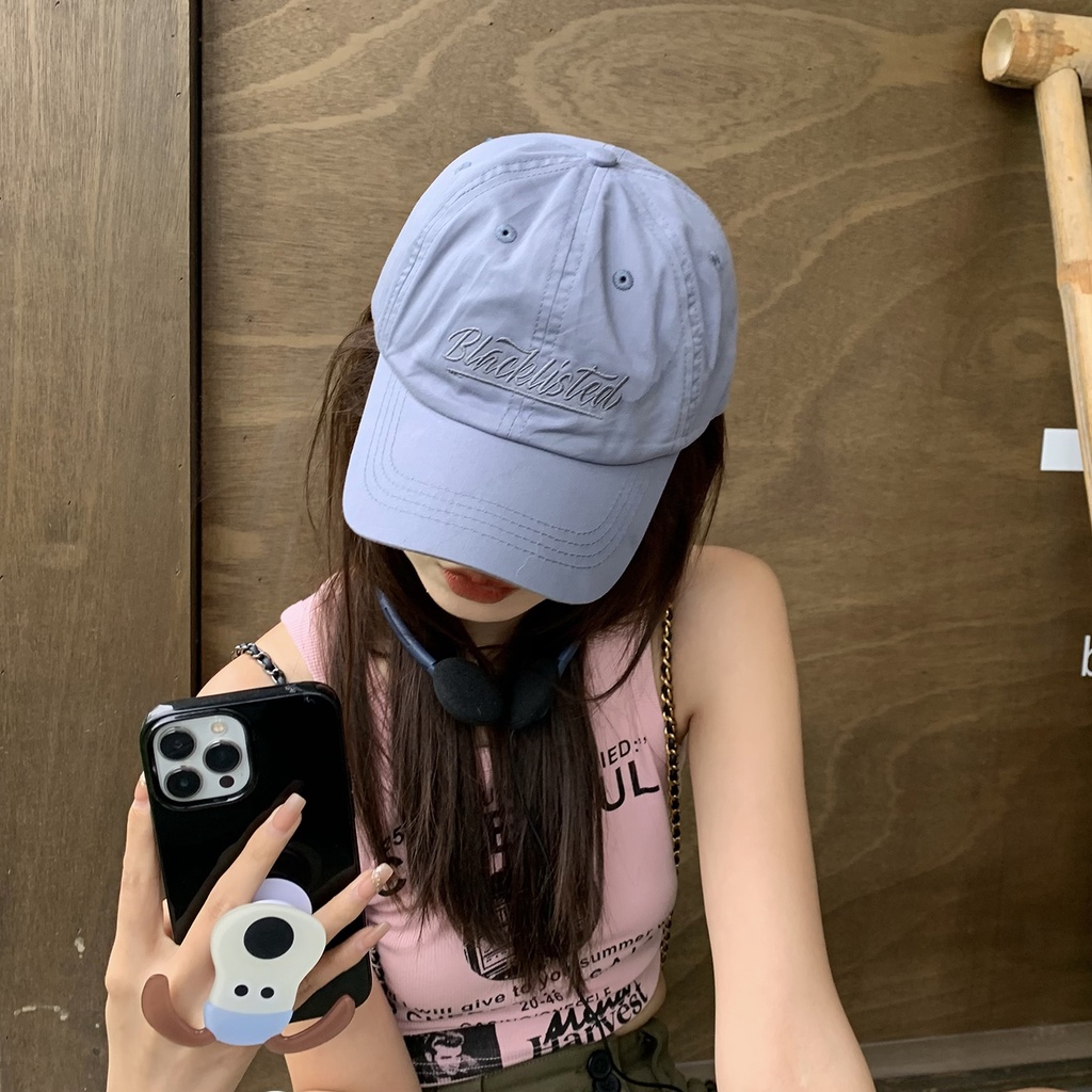 Mũ lưỡi trai MU GUA ZHI PIN (MG STUDIO) thêu chữ