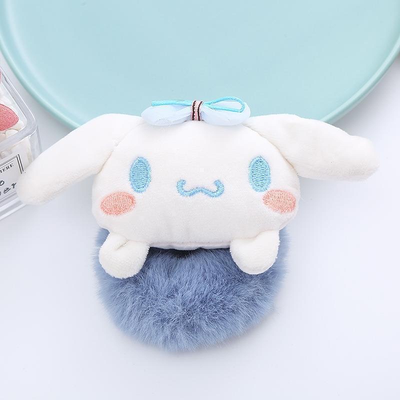 Dây cột tóc lông thú bông Sanrio kuromi dễ thương