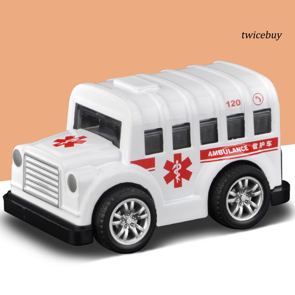 Xe cảnh sát/Xe / Xe buýt trường học/Xe cứu thương mini đồ chơi cho trẻ