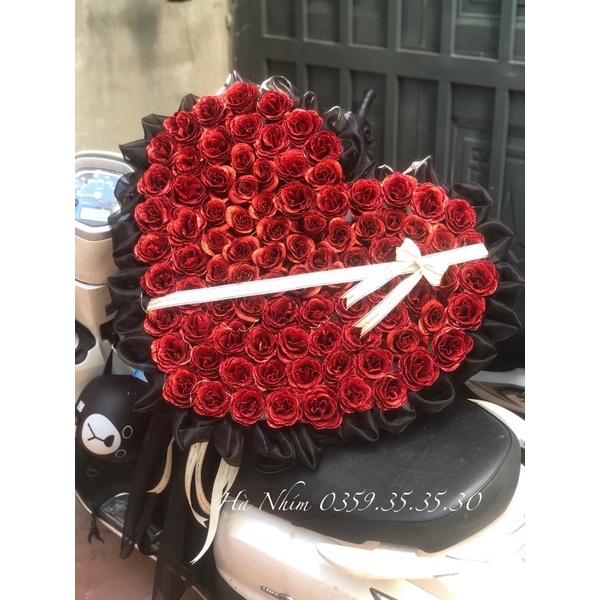 Bó hoa nhũ 50-100 bông phủ ren, hoa sinh nhật, hoa nhũ, hoa sáp