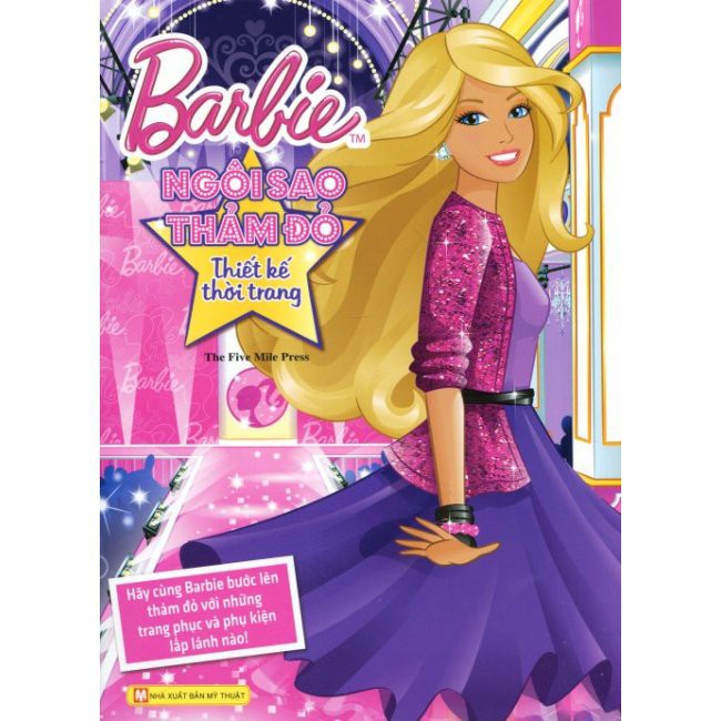 Sách - Barbie Thủ Công Dựng Hình Thời Trang - Ngôi Sao Thảm Đỏ (Tái Bản)