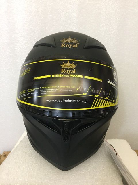 Mũ bảo hiểm fullface Royal M138b 1 kính size L XL