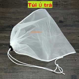 Túi lọc trà ủ trà ép hoa quả vải sợi cước 38x40cm