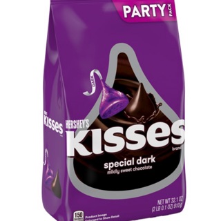[🇺🇸] DATE2020-910g-SOCOLA KISSES TÍM-Kisses, Special Dark Party Bag