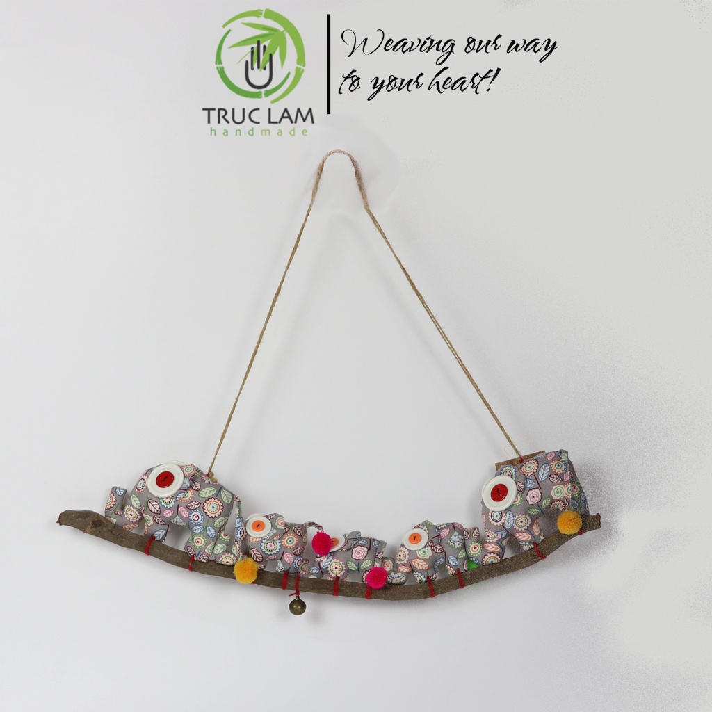 Phụ Kiện Decor Trang Trí Nội Thất Hình Đàn Voi - Trúc Lâm Handmade