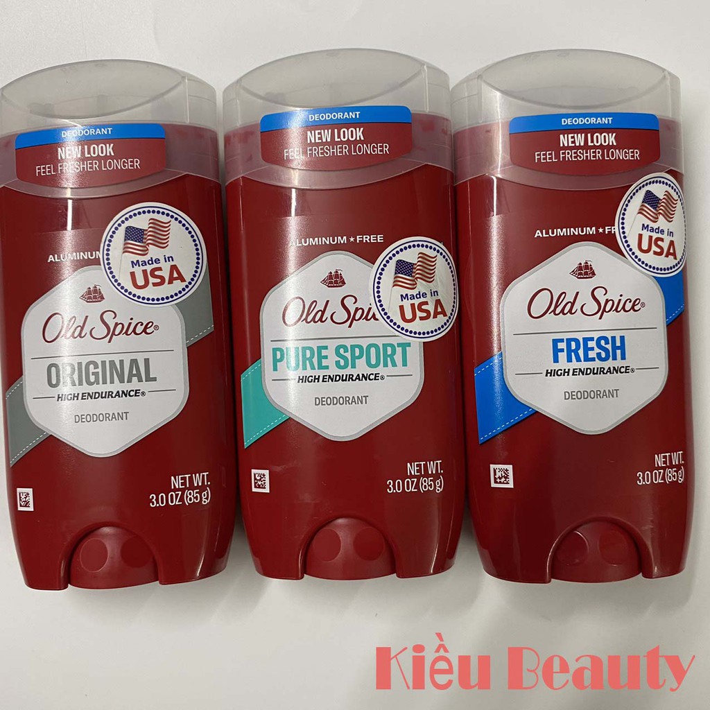 Lăn khử mùi Old Spice Pure Sport 85g - Chính Hãng Mỹ