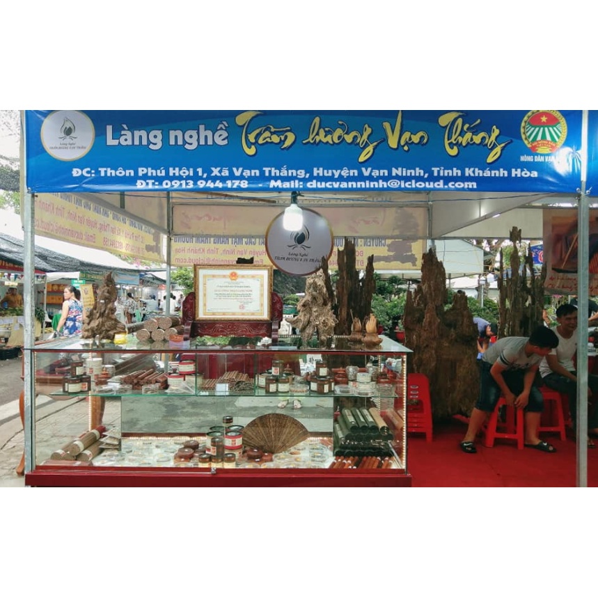Trầm hương Khánh Hòa - Nhang trầm hương cao cấp làm quà tặng có hộp